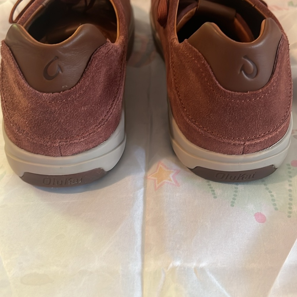Like New OluKai Lae'ahi Li Kala Aloha Suede Sneaker Shoes Men's Sz 13M. - Picture 6 of 16